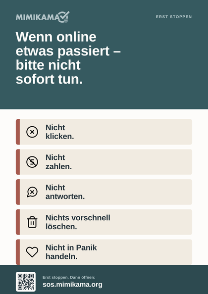 Vorschau Wenn online etwas passiert — bitte nicht sofort tun