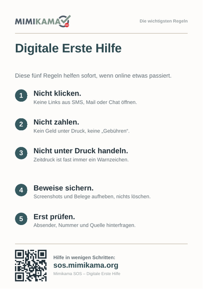 Vorschau Digitale Erste Hilfe – die 5 Regeln